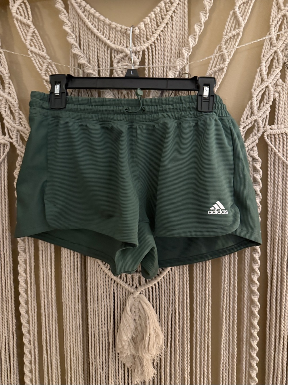 adidas Women's Forest Green Running Shorts